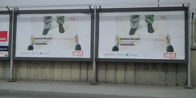 Akit reklamı her yerde