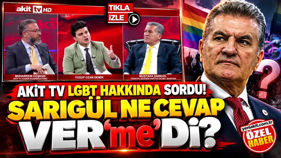 Akit TV LGBT hakkında sordu! Sarıgül ne cevap VER’me’Dİ?