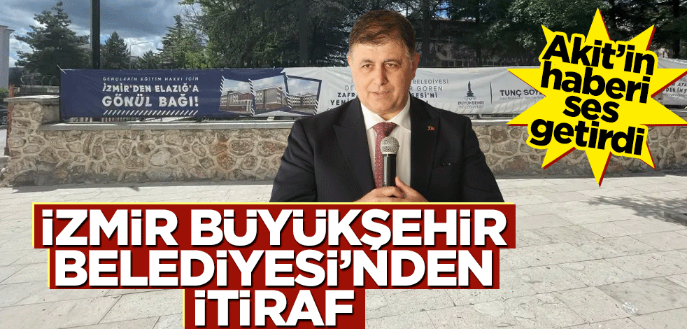 Akit’in haberi ses getirdi! İzmir Büyükşehir Belediyesi’nden itiraf