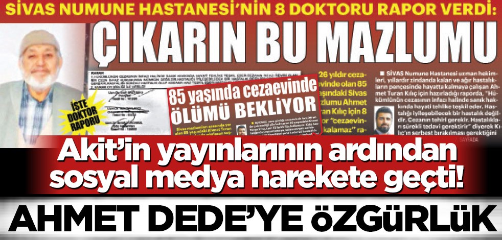 Ahmet Dede'ye özgürlük