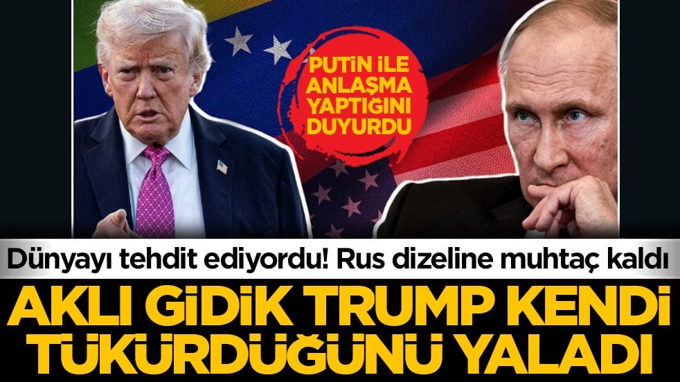 Aklı gidik Trump, kendi tükürdüğünü yaladı: Dünyayı tehdit ediyordu! Rus dizeline muhtaç kaldı
