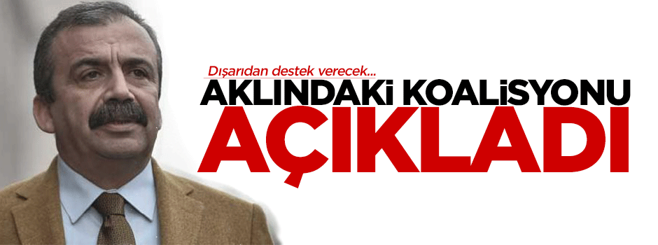 Sırrı Süreyya Önder aklındaki koalisyonu açıkladı