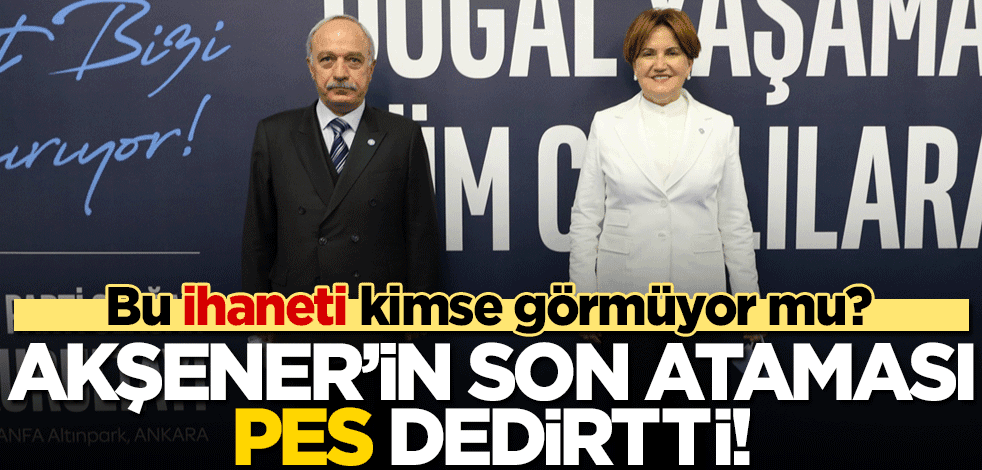 Akşener, Erdal Sarızeybek’i GİK’e atadı