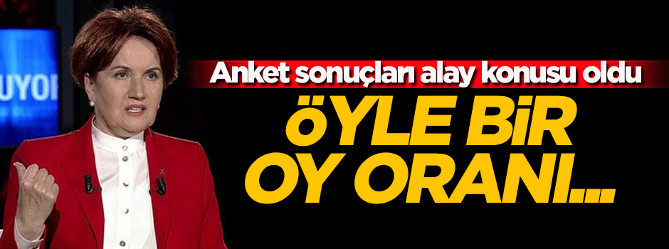 Akşener, İyi Parti'nin oy oranını açıkladı! Alay konusu oldu...