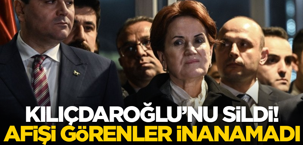 Akşener Kılıçdaroğlu'nu sildi! Gören dönüp bir daha baktı