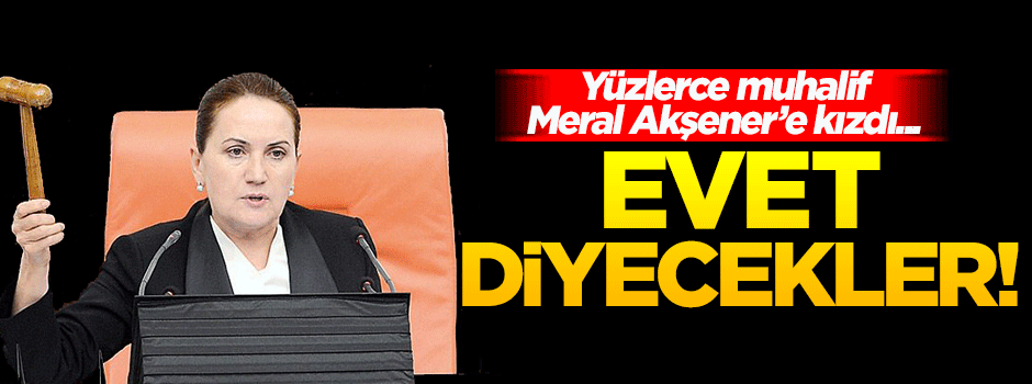 Akşener'e kızıp topluca 'evet' kararı aldılar!