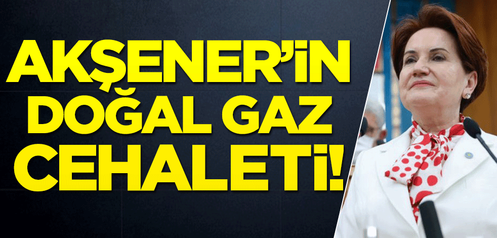 Akşener’in doğal gaz cehaleti! 'Elma ile armudu birbirine karıştırıyor'