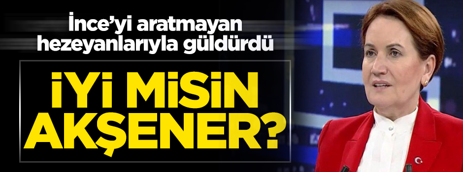 Akşener'in hezeyanları İnce'yi aratmadı