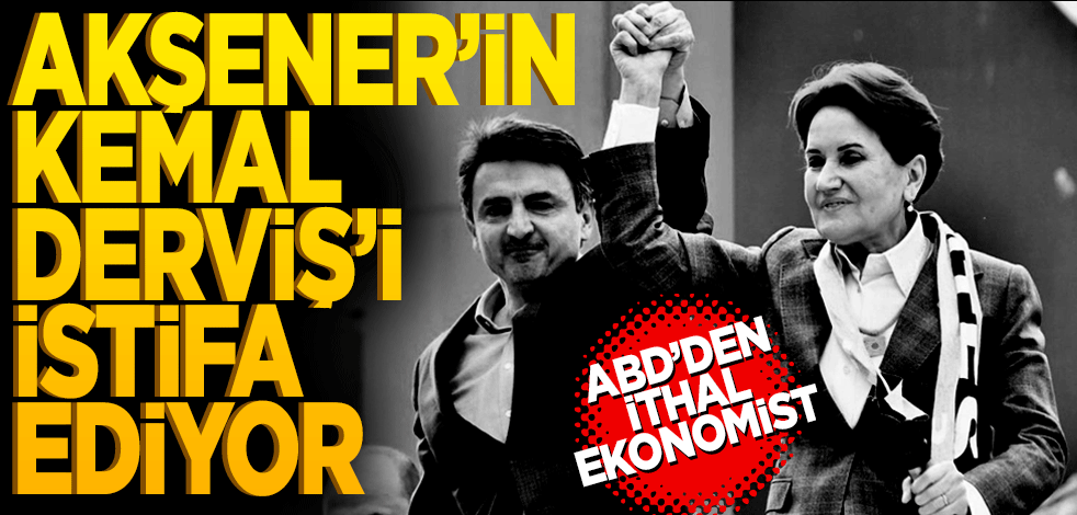 Akşener’in "Kemal Derviş"i istifa ediyor! ABD'den ithal ekonomist