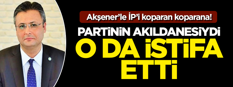 Akşener'le İPi koparan koparana! Partinin akıldanesi Mehmet Fatih Şeker de istifa etti!