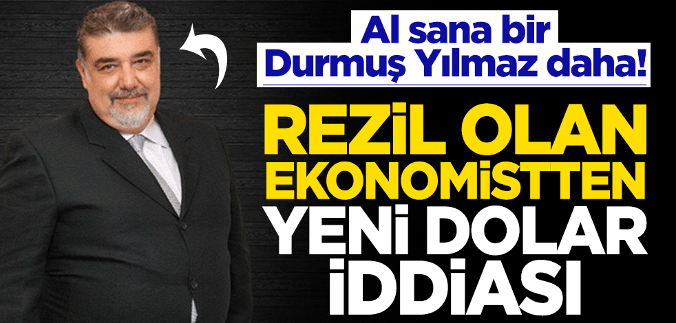 Al sana bir Durmuş Yılmaz vakası daha! Rezil olan ekonomistten yeni iddia