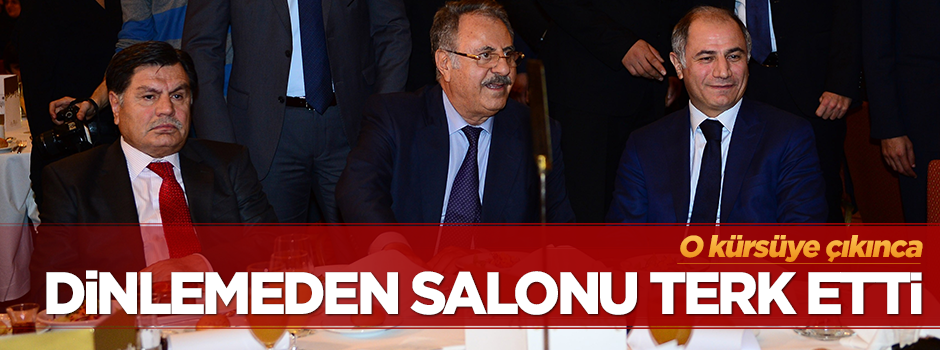 Ala, Kılıç'ı dinlemeden salonu terk etti