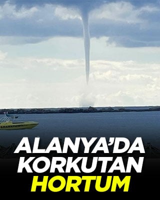 Alanya’da korkutan hortum