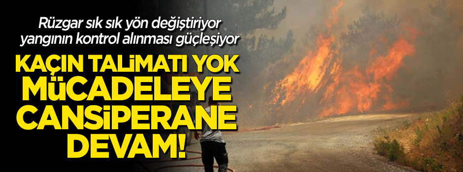 Alanya'da orman yangını! "Kaçın talimatı yok, cansiperane mücadeleye devam ediyoruz!"