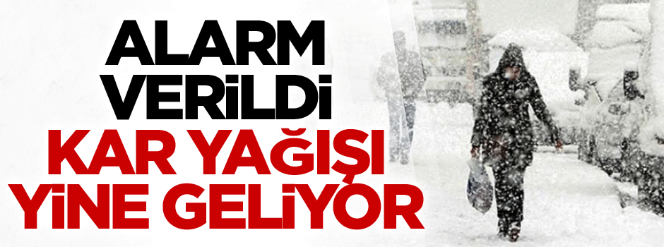 Alarm verildi bu kez çok başka geliyor!