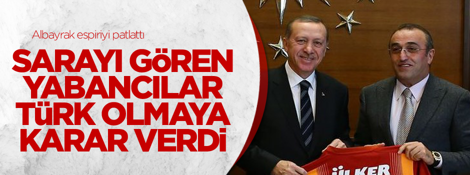 Albayrak'tan Cumhurbaşkanlığı Sarayı esprisi