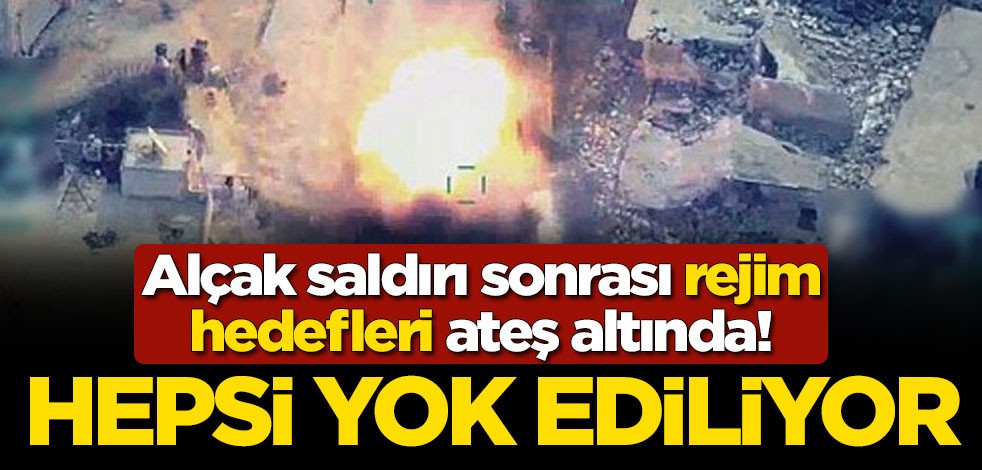 Alçak saldırı sonrası rejim hedefleri ateş altında! Hepsi yok ediliyor
