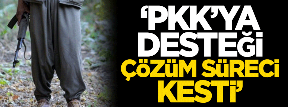 Alçı: PKK'ya desteği çözüm süreci kesti!