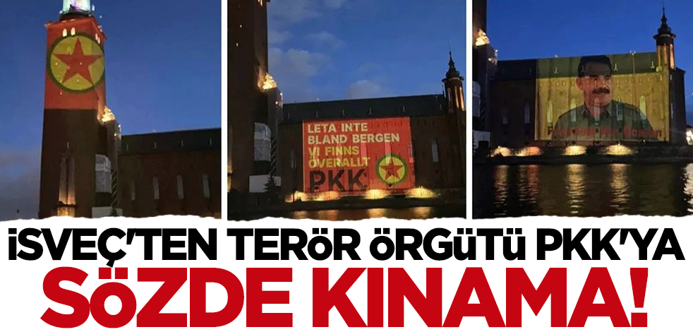 Alenen propagandaya izin vermişlerdi... İsveç'ten terör örgütü PKK'ya sözde kınama