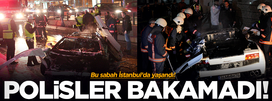 Alev topuna dönen lüks araçta feci ölüm!