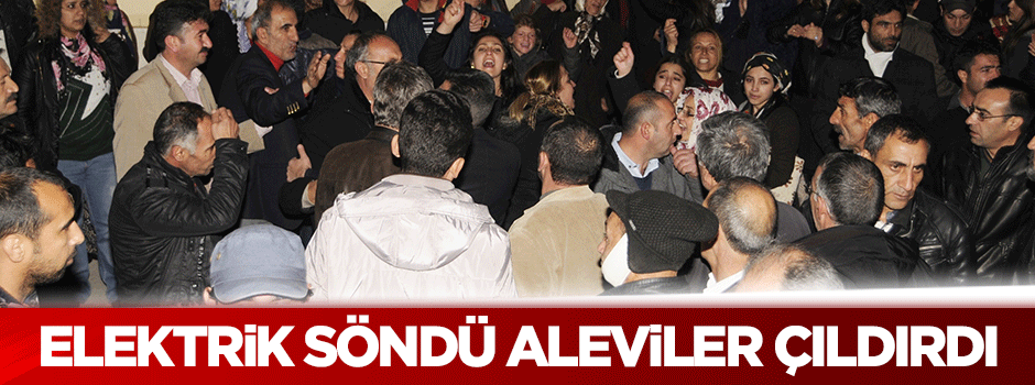 Aleviler elektrik sönünce itfaiye binasına saldırdı