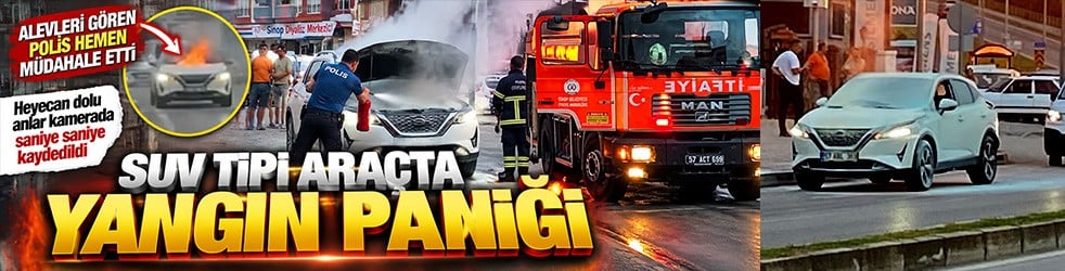 Alevleri gören polis saniyeler içinde koştu! Facianın önüne geçti