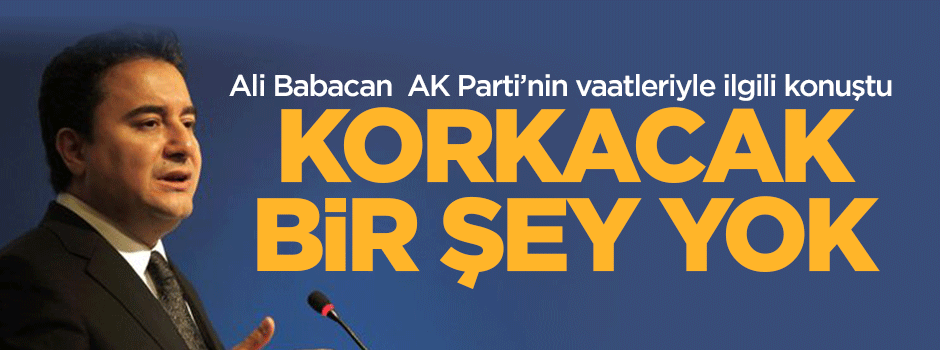 Ali Babacan: 550 Milyar dolarda 20 milyar doları konuşuyoruz