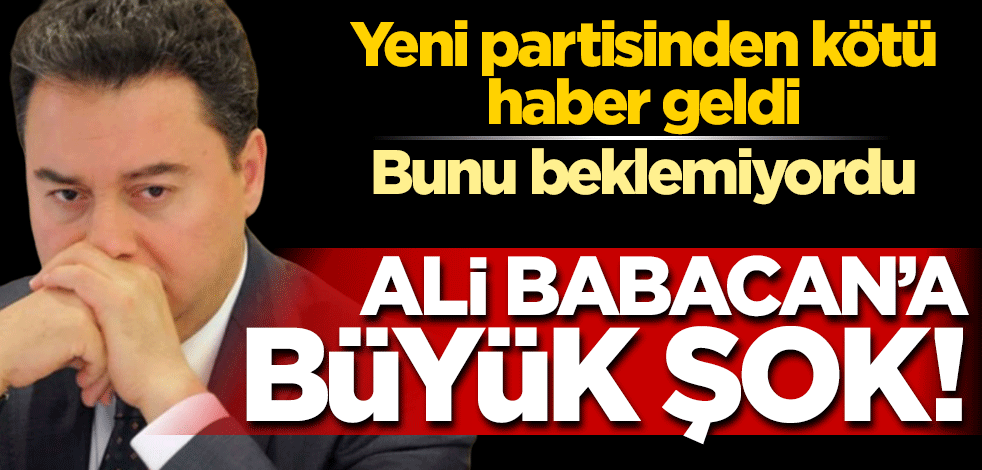 Ali Babacan daha partisini kurmadan ilk istifa haber geldi