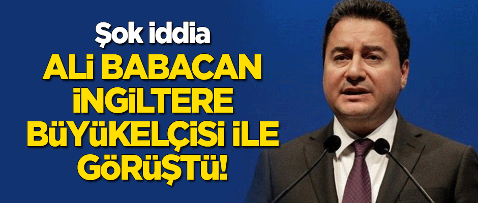 'Ali Babacan, İngiltere Büyükelçisi ile görüştü' iddiası