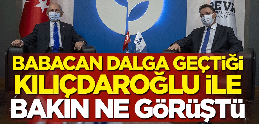 Ali Babacan, matematiğiyle dalga geçtiği Kemal Kılıçdaroğlu'yla bakın ne görüştü