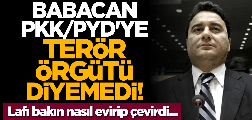 Ali Babacan PKK/PYD'ye terör örgütü diyemedi! Lafı bakın nasıl evirip çevirdi...