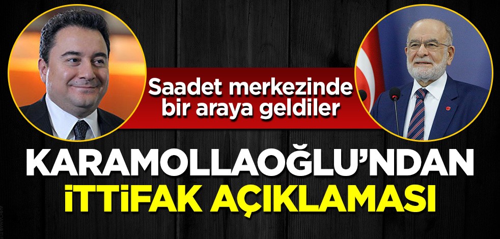 Ali Babacan, Temel Karamollaoğlu'nu ziyaret etti: İttifak açıklaması!