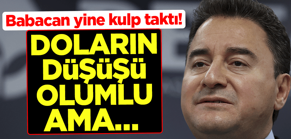 Ali Babacan yine kulp taktı! Doların düşüşü olumlu ama…
