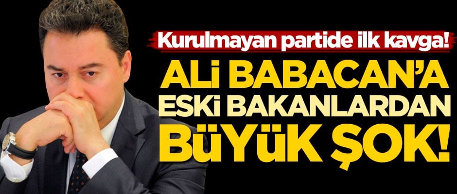 Ali Babacan'a eski bakanlardan büyük şok!