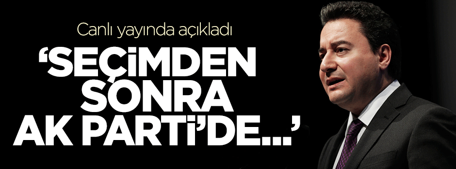 Ali Babacan'dan o iddiaya cevap