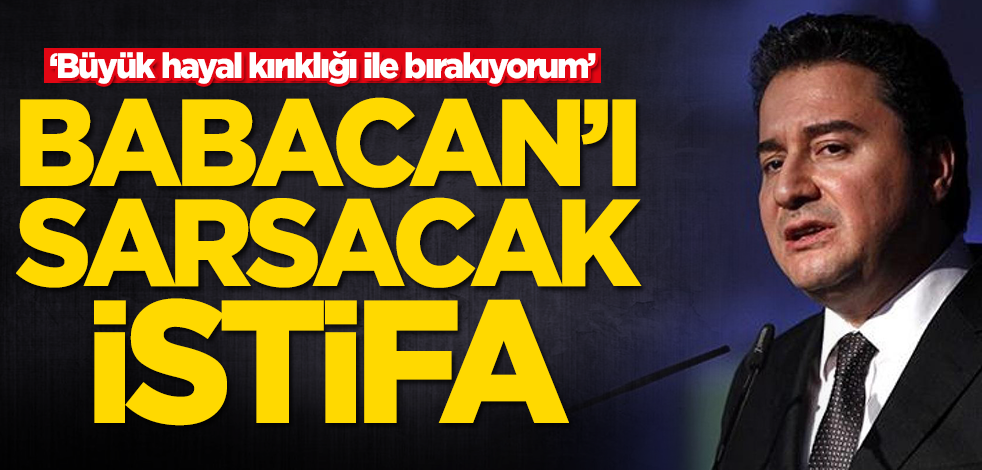 Ali Babacan'ı sarsacak istifa! 'Hayal kırıklığı ile bırakıyorum'