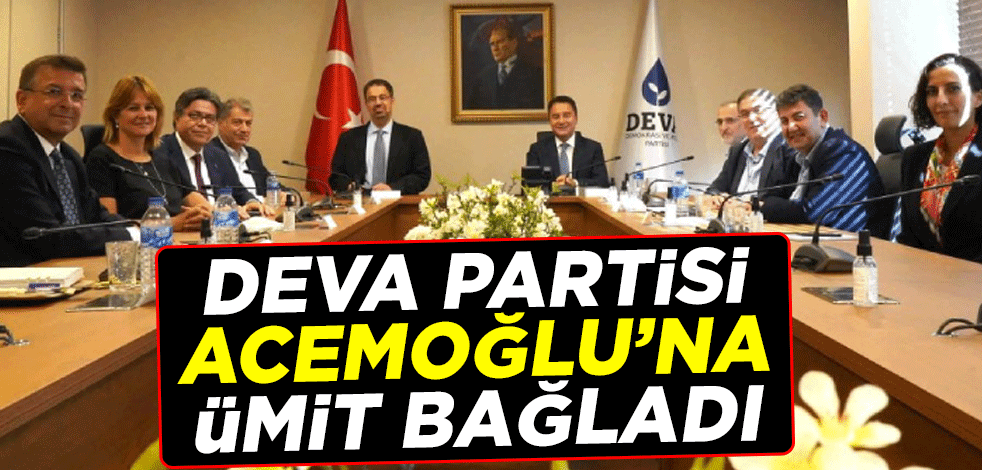 Ali Babacan'ın DEVA Partisi, Daron Acemoğlu’na ümit bağladı
