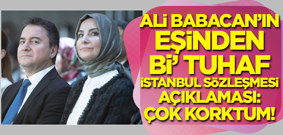 Ali Babacan'ın eşi Zeynep Babacan'dan tuhaf 'İstanbul Sözleşmesi' açıklaması!