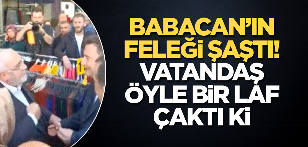 Ali Babacan'ın feleği şaştı! Vatandaş öyle bir laf çaktı ki! Güneşi gösterip…