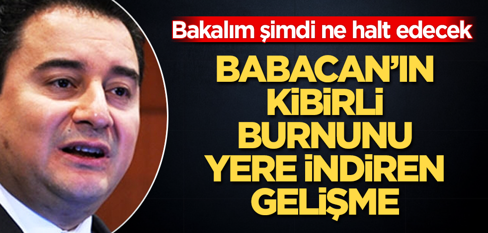 Ali Babacan'ın kibirli burnunu yere indiren gelişme! Bakalım şimdi ne halt edecek