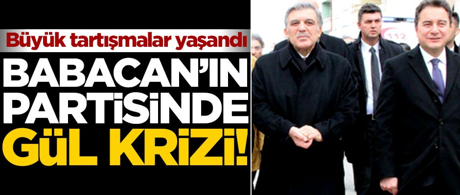 Ali Babacan'ın partisinde Abdullah Gül krizi