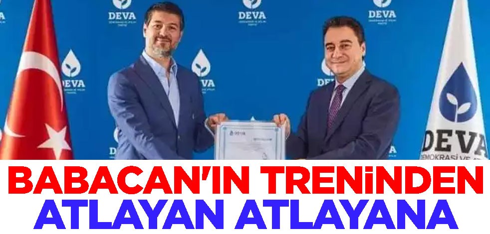 Ali Babacan'ın treninden atlayan atlayana