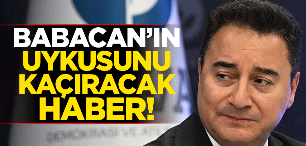 Ali Babacan'ın uykusunu kaçıracak haber!