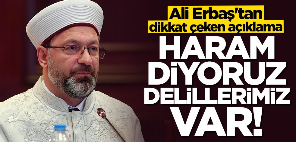 Ali Erbaş'tan nargile ve sigara açıklaması