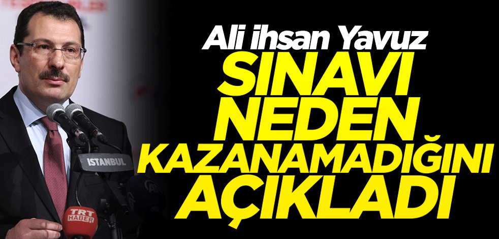 Ali İhsan Yavuz'dan 'arabuluculuk sınavı' açıklaması: Son iki gün çalışabildim!