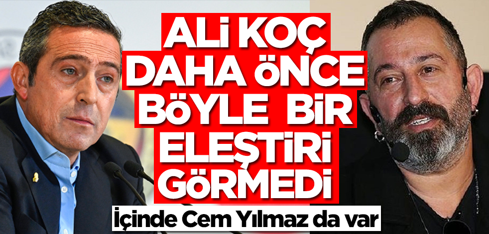Ali Koç daha önce böyle bir eleştiri görmedi! İçinde Cem Yılmaz da var