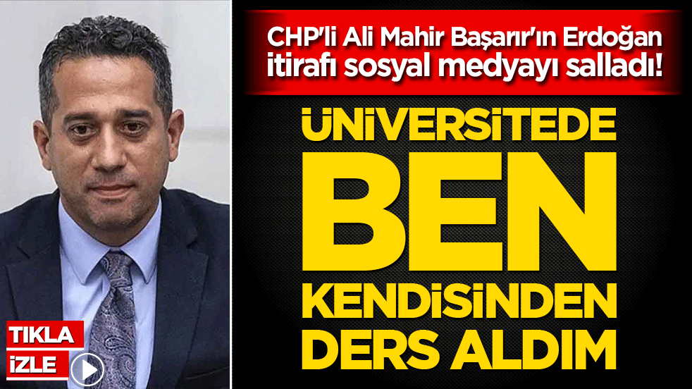 Ali Mahir Başarır Recep Tayyip Erdoğan gerçeğini açıkladı! Ben ondan ders aldım