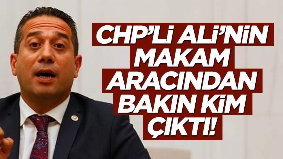 Ali Mahir’in makam aracından bakın kim çıktı!
