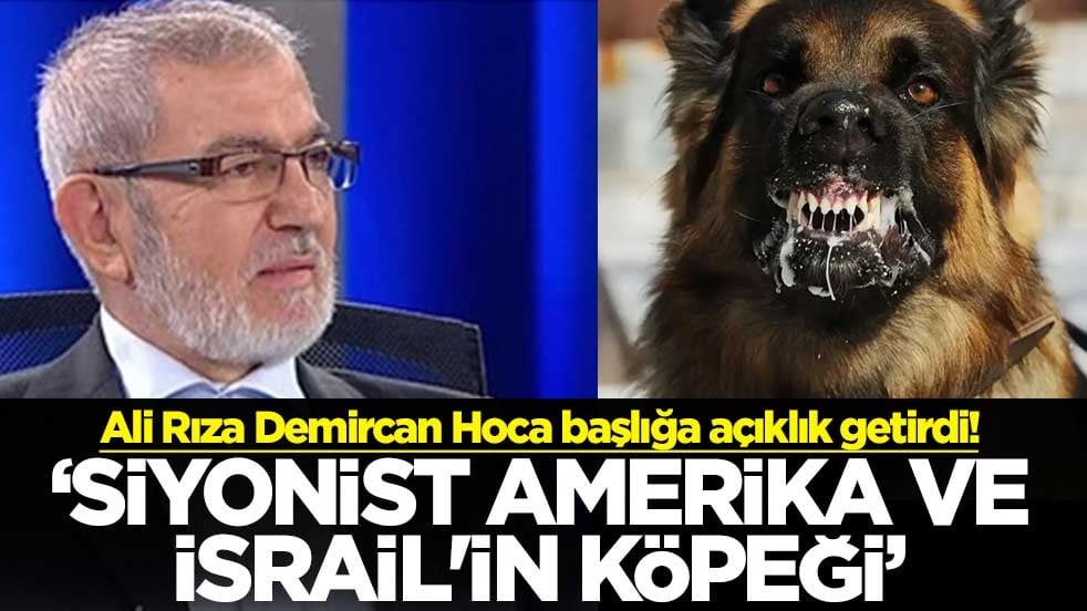 Ali Rıza Demircan Hoca başlığa açıklık getirdi! ‘Siyonist Amerika ve İsrail'in köpeği’