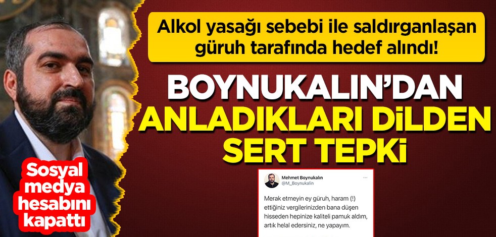 Alkol yasağı sebebi ile saldırganlaşan güruh tarafından hedef alındı: Prof. Boynukalın anlayacakları dilden cevap verdi!